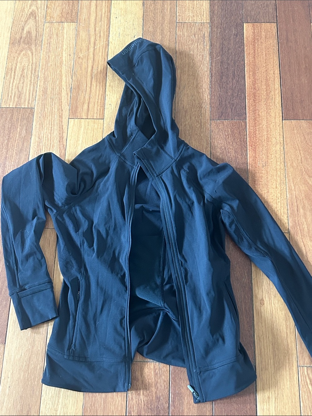 lululemon athletica Black Hooded Utility Jacket